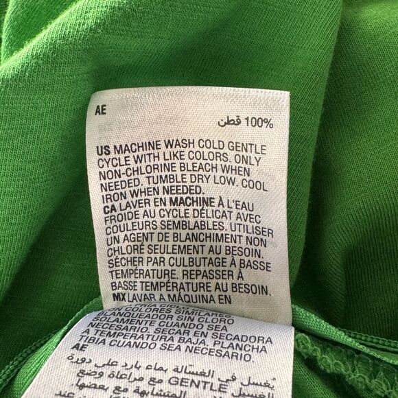 INC Small Top V-Neck Puff Sleeves Ruched Sides Stretch Pleated Side Zip Green - Picture 9 of 9